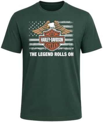 Amazon.com: Harley-Davidson Men's T-Shirt Eagle Graphic Short